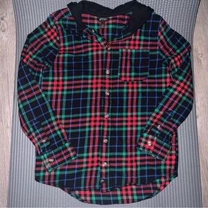 Art Class Flannel Hooded Long Sleeve Sz 10-12